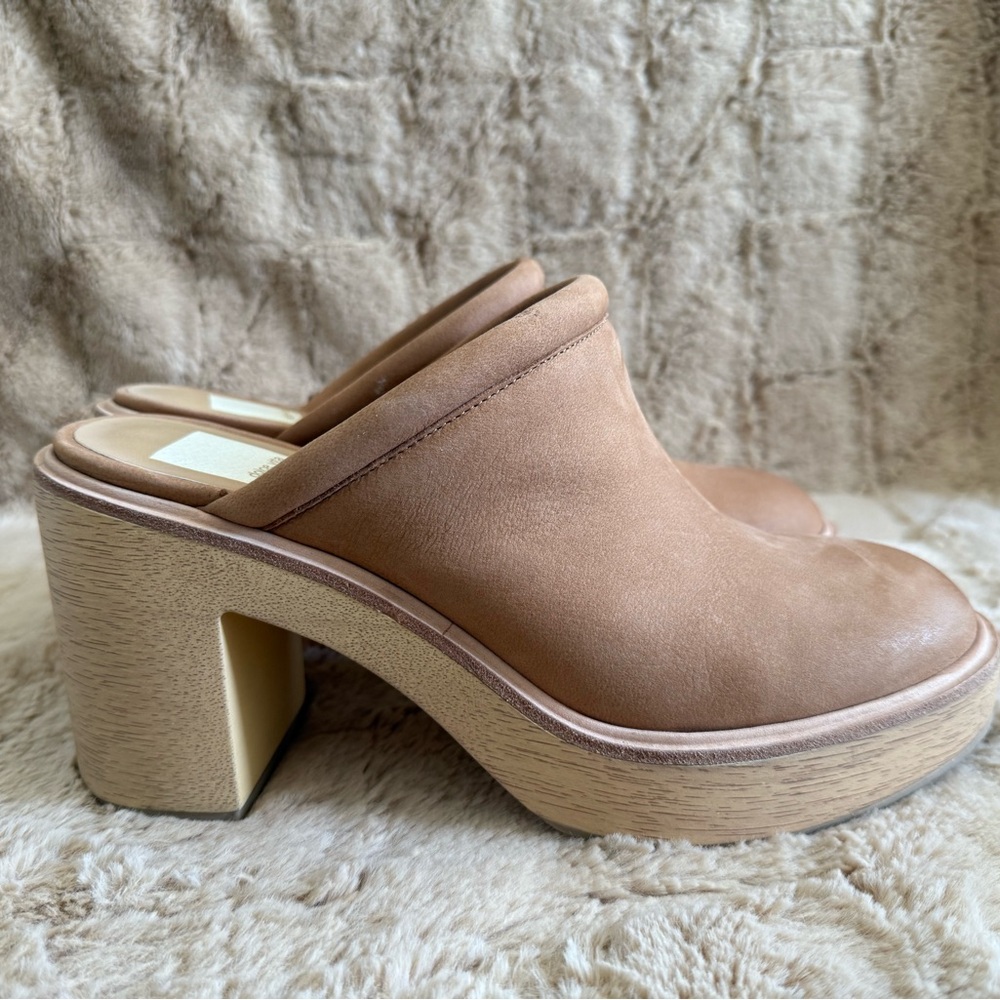 Dolce Vita Wooden Heel Mules Clogs